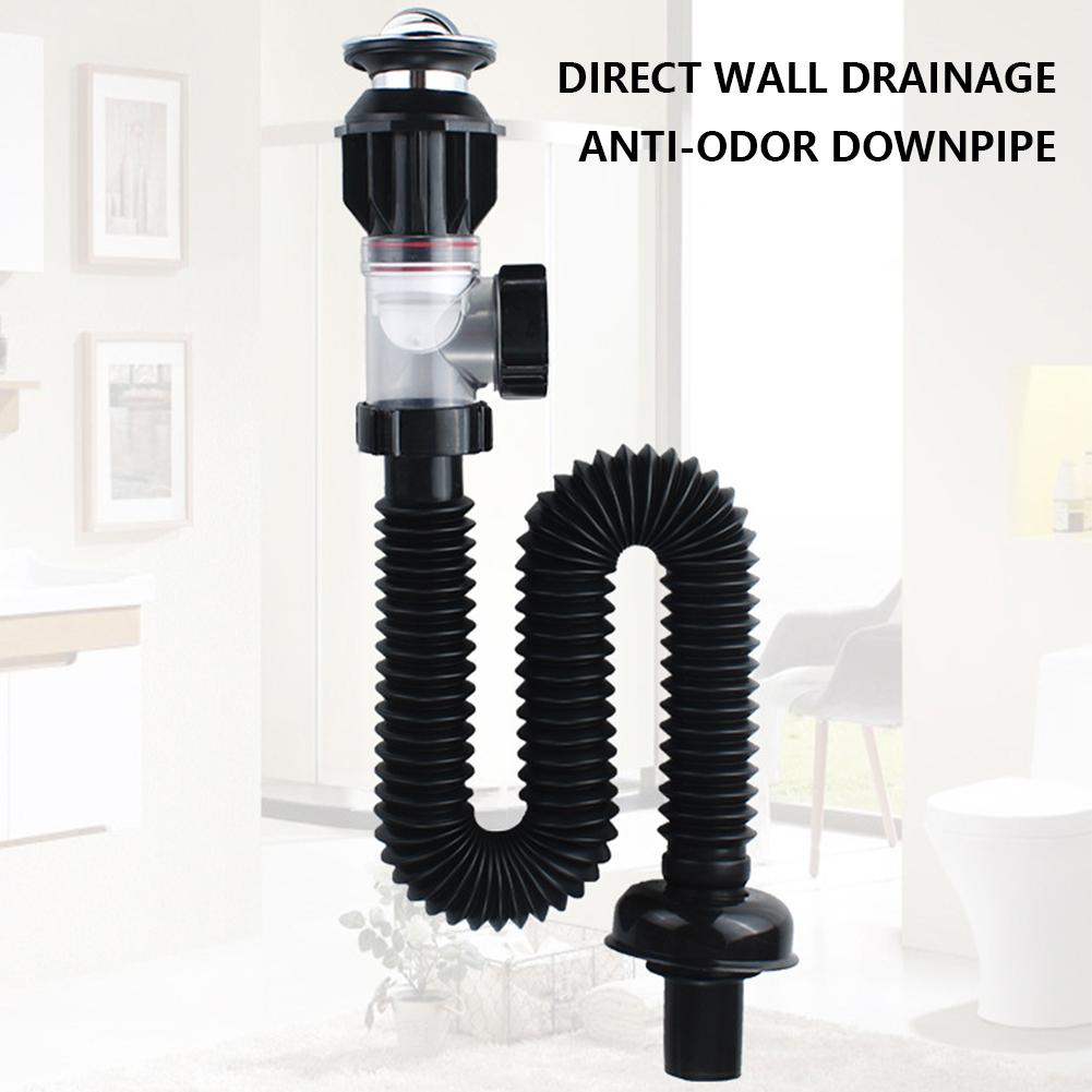 Sewer Drainage Water Hose Anti-Clogging Sinks Drain Hoses Tool-Free Installation Sink Basin Water Drain Tube Kitchen Accessories