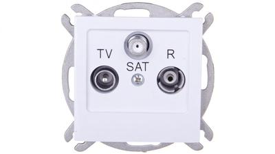 As Antenna Socket Rtv-Sat Pass-Through White Gpa-Gsp/M/00