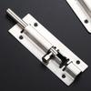 Thickened Stainless Steel Anti-Theft Door & Window Latch: Square Bolt for Cabinets & Doors, Surface-Mounted, Chinese Style
