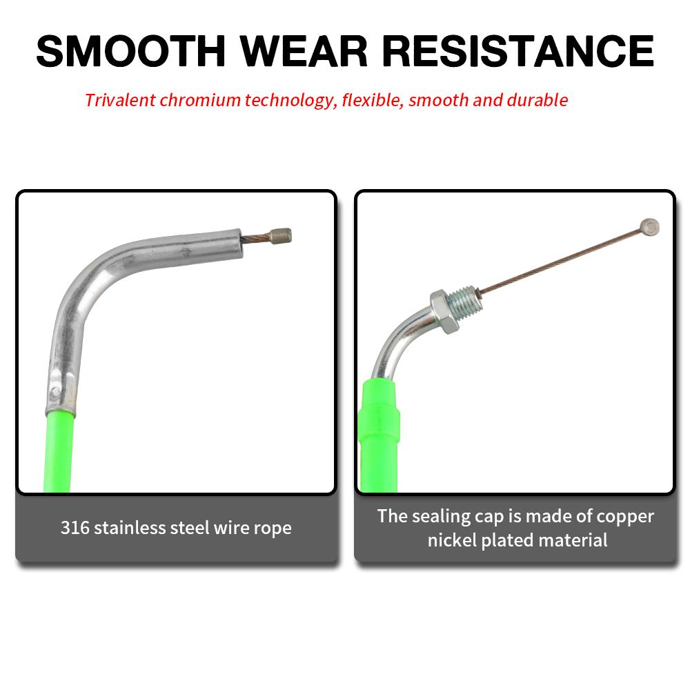 NIBBI Throttle Cable 180cm Universal Motorcycle Accelerator Gas Throttle Carburetor Choke Cable for GY6 Engine Scooter Pitbike