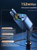 1-to-4 Super Fast Car Charger Cable for Apple & Huawei with Cigarette Lighter Adapter