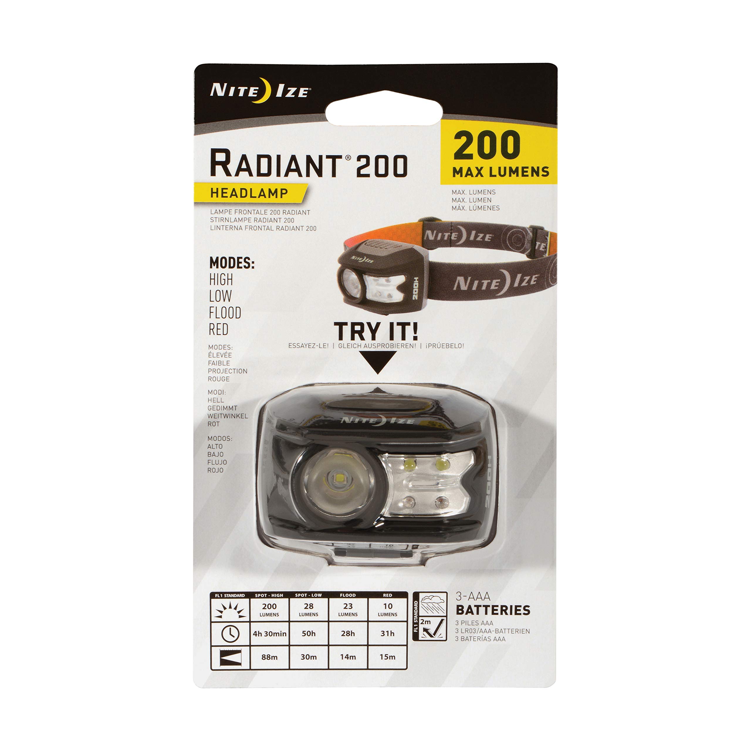 

NITEIZE Radiant 200 Headlamp 34106.0
