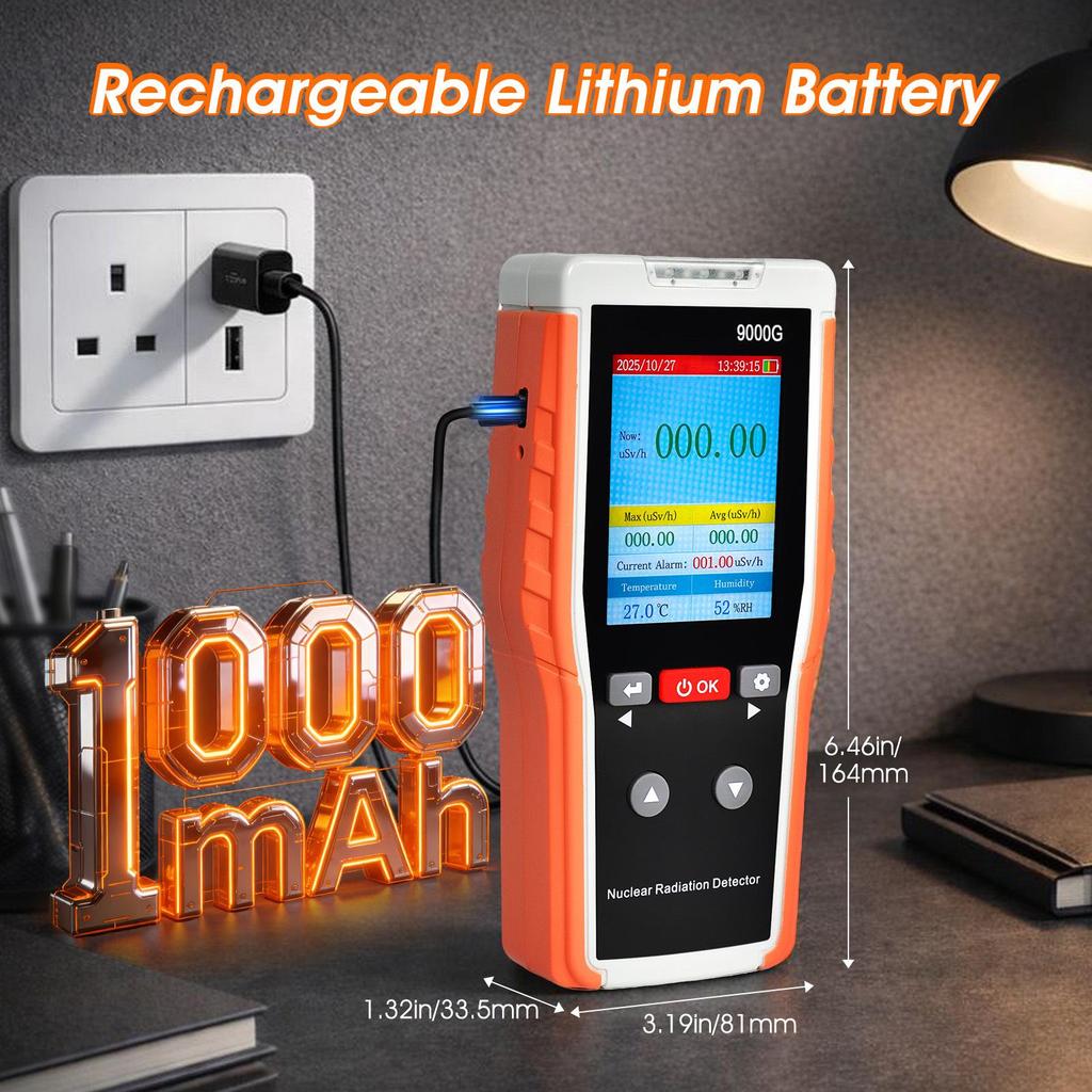 Professional Nuclear Radiation Detector and Personal Ionizing Dose Alarm.