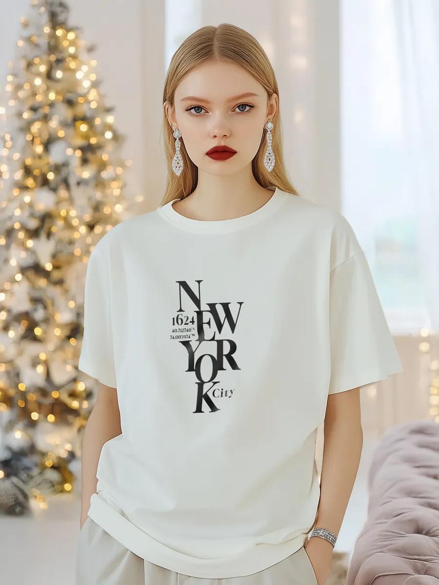 Oversized T-shirt with print Amor M