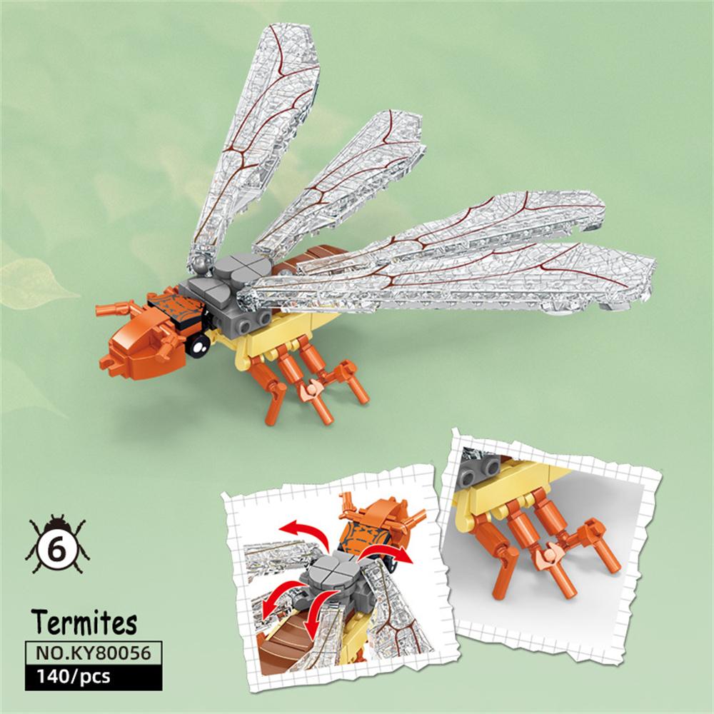 Miniature Insect and Plant Block Toys, Ideal Indoor Desk Decoration, Educational Assembly Toys for Kids, DIY Insect Model Gifts