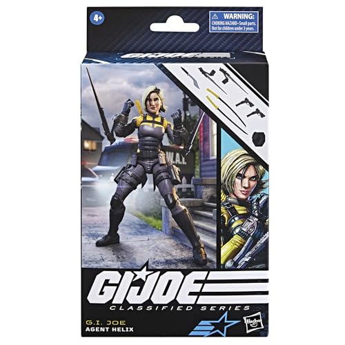 G.I. Joe Classified Series Agent Helix Collectible Action Figure, 104cm, 6-inch Action Figure for Boys & Girls, Includes 8 Accessories