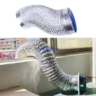 31GJ 6Inch Aluminum Dryer Vent Tube Dryer Duct Fire-proof Heat Resistant Ventilation Exhaust Duct 1.5/3.0M