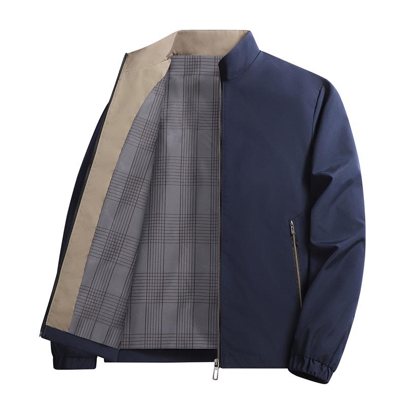 Jaqueta Masculina Gola Alta Outono e Inverno Estilo Coreano Masculino Jovem Slim Versátil Exterior Casual Versátil Top Jaqueta