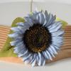 Artificial Sunflower Bouquet Realistic Long Stem Fake Silk Flower with Leaves Faux Floral Arrangement for Vase Wedding Table Home Spring Summer Decor