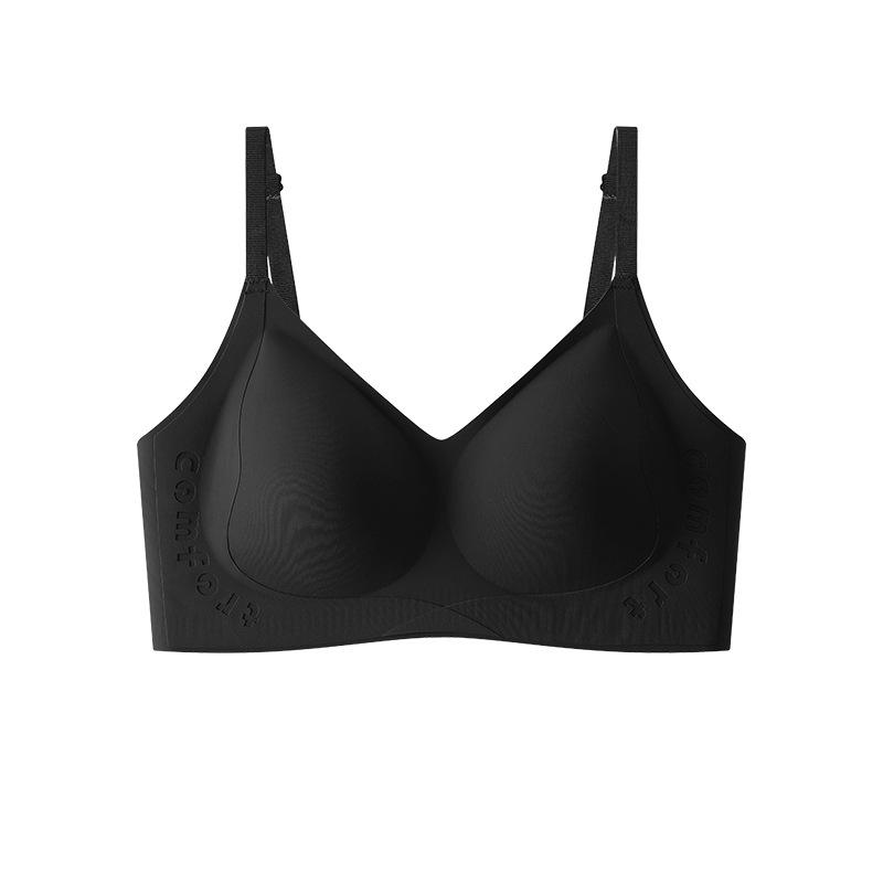 Latex seamless cup thin collection breast underwear girls and girls one-piece steel-free soft Tilasan silk bra