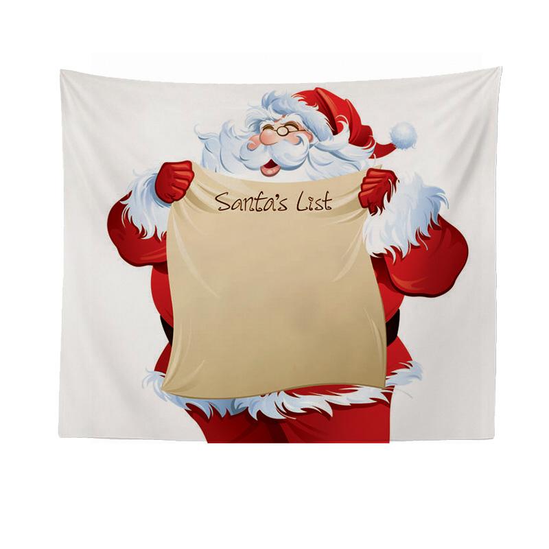Foreign Trade Beach Towel Wall Hanging Cloth Christmas Santa Home Printed Tapestry