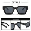 Vintage Rectangle Sunglasses UV400 Protection Trendy Retro Women Fashion Square Gradient Color Shades Eyewear