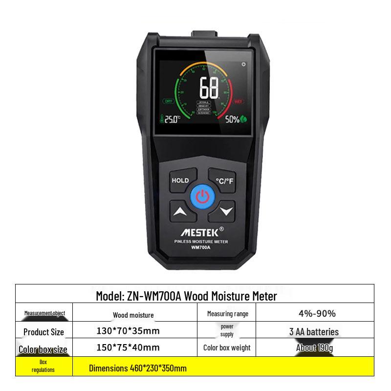 Wood and Cement Moisture Content Tester – Cardboard Hygrometer