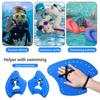 1 Pair Swimming Hand Paddle with Silicone Strap Holes Professional Kids Adults Beginner