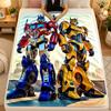 Koc Flanelowy Transformers Ciepły Miękki Koc Rzutowy do Użytku Wewnętrznego Sofa Łóżko Salon