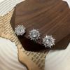 5pc/lot Luxury Snowflake Zircon Button Micro Set Zircon Copper Plated Jewelry Accessories DIY Shirt Dress