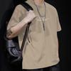 Cotton Short Sleeve T Shirt Black White Fashion All Match Breathable Summer Sport T-shirt Men Top