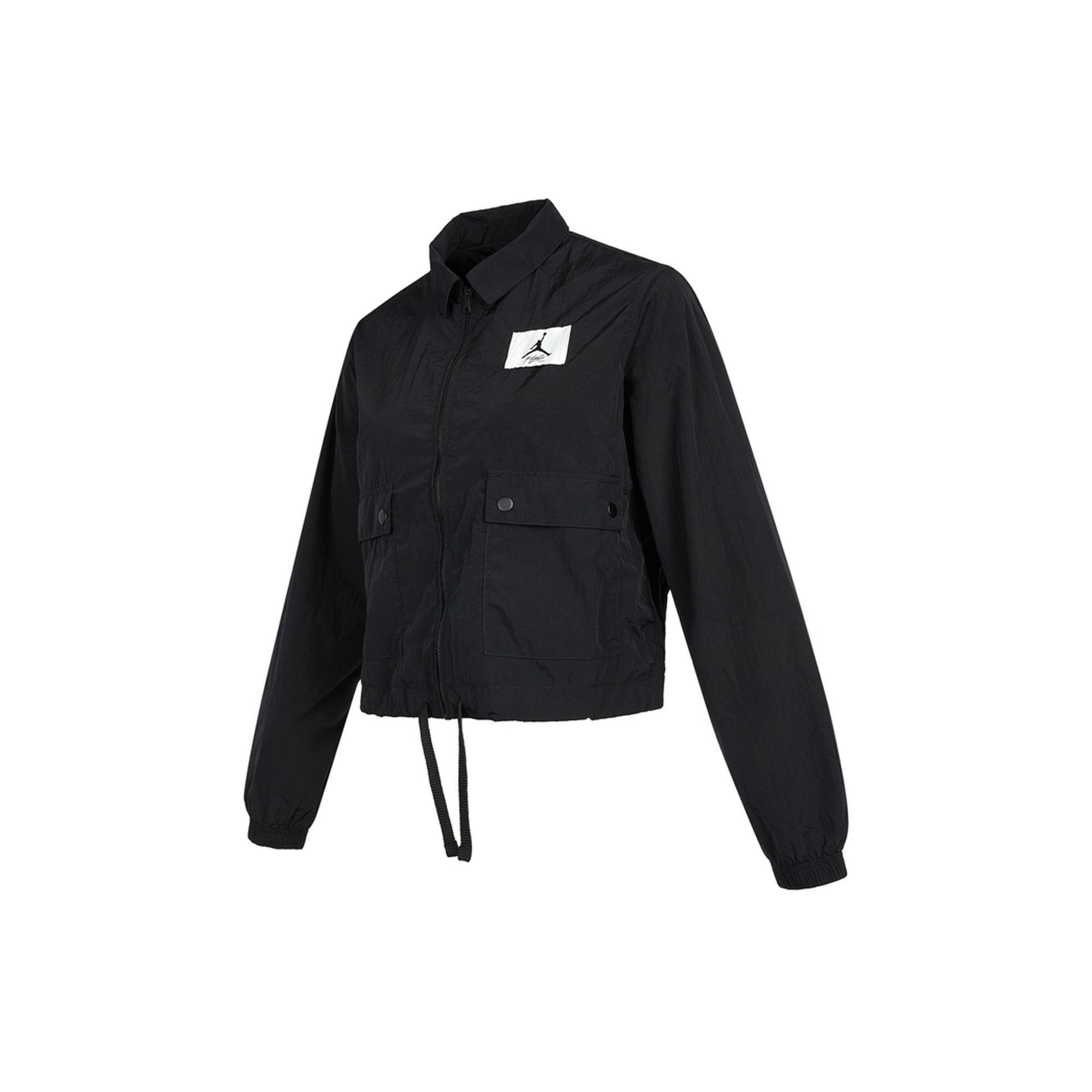(WMNS) Air Jordan Essentials Light Water Repellent Woven Sports Short Jacket Black Women s DD6993-010 S