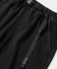 COLUMBIA UNIVERSITY Sl-Label Belted All-Round Denim Pants Black Denim