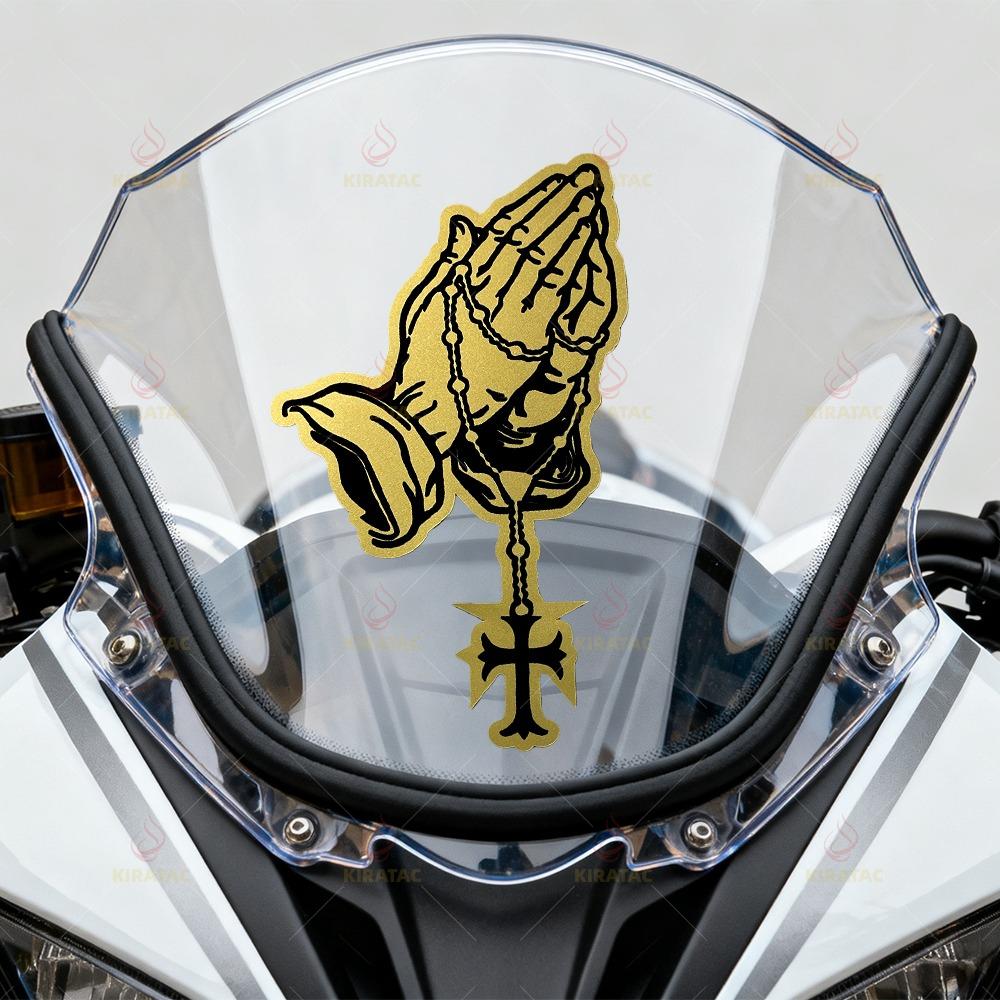 1pc Praying Multiple Colors Motocycle Stickers Waterproof for Fairing Fender Car Windows Body Scooter Universal Vinyl Decals