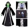 Cosplay-Kostüm, Halloween und Bühnen-Show Cos-Kostüm Einteiler Strumpfhose Cosplay Grüner Außerirdischer Umhang Abdeckung
