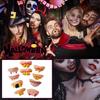 10 Pcs Halloween Ugly Teeth Funny Party False Rotten Teeth Prop Denture Model Prank Funny Tricks