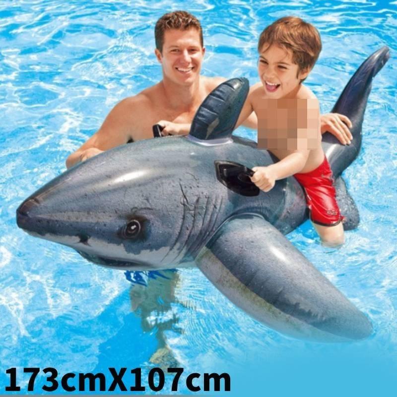 Intex Pvc Inflatable Ride-on Animal Swim Floats For Kids And Adults With Fun Designs