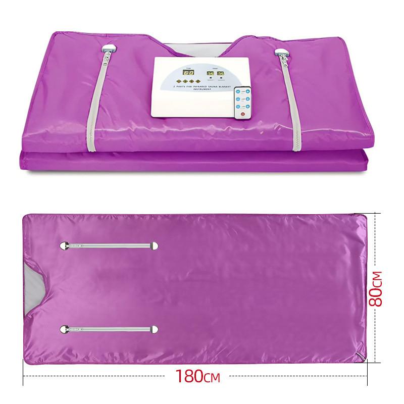 Boost Metabolism Detoxification Sauna Blanket Far Infrared Detox Sweat Steaming Blanket Home Beauty Salon Sauna Device