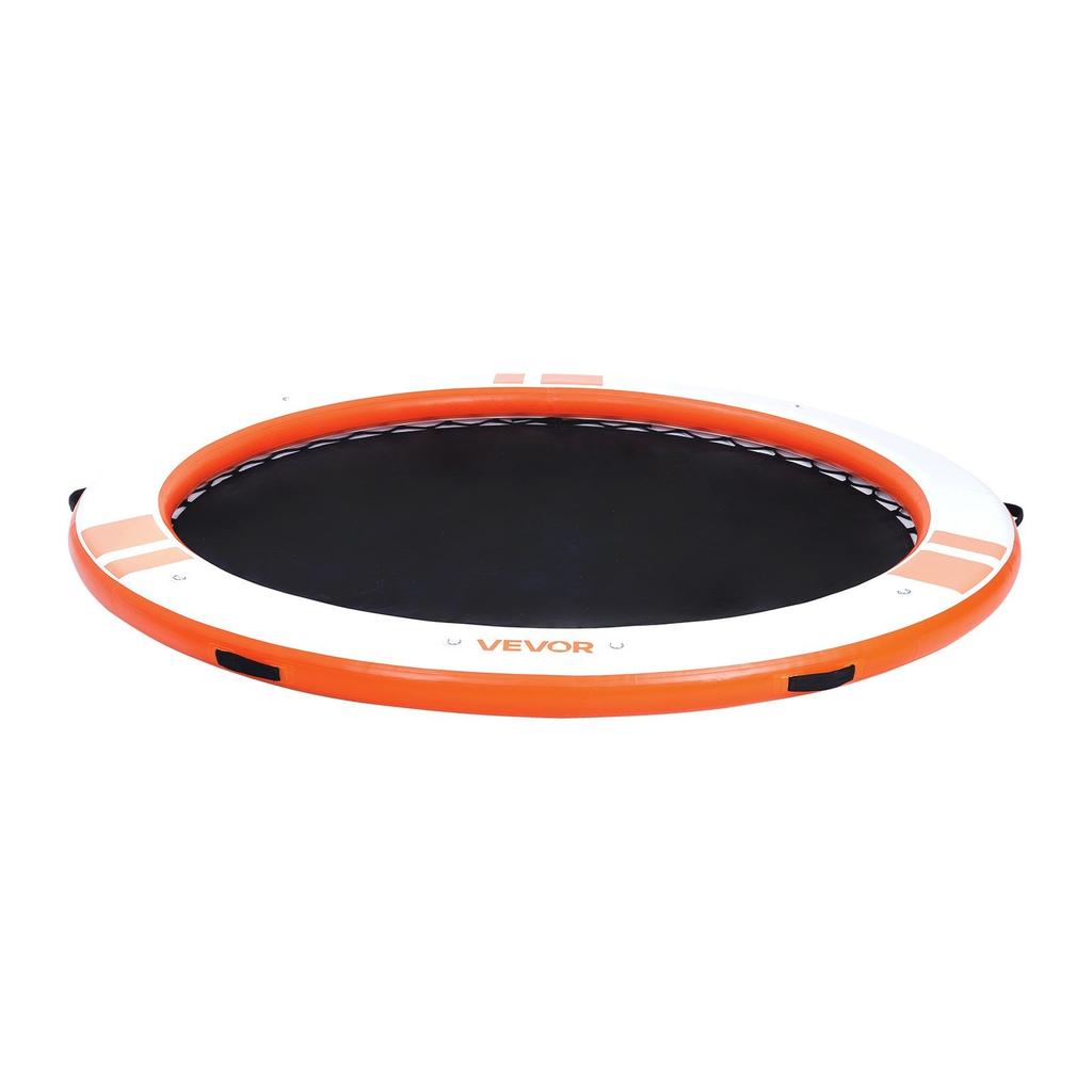 Inflatable Floating Dock, 3.05M Inflatable Dock Platform, Non-Slip Water Air Mat with Portable Carrying Bag & Detachable Ladder, Floating Water