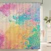Bohemian Shower Curtains Moroccan Ethnic Decor Shower Curtain Floral Fabric Hanging Curtain Bathroom Decor Set With Hooks