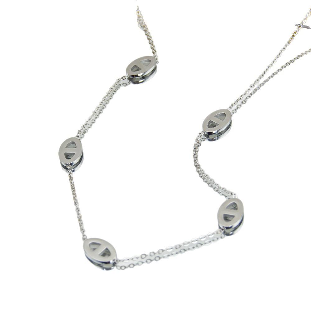 Brățară stylishă din oțel titan cu design nas de porc, europeană și americană: Simplu, Versatil și de Înaltă Calitate