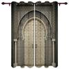 Modern Moroccan Medieval Vintage Door Curtains Bedroom Living Room Drapes Kitchen Children Window Curtain Home Decor Polyester Ideal For Sitting