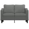 2 Seater Sofa Dark Grey 120 Cm Fabric