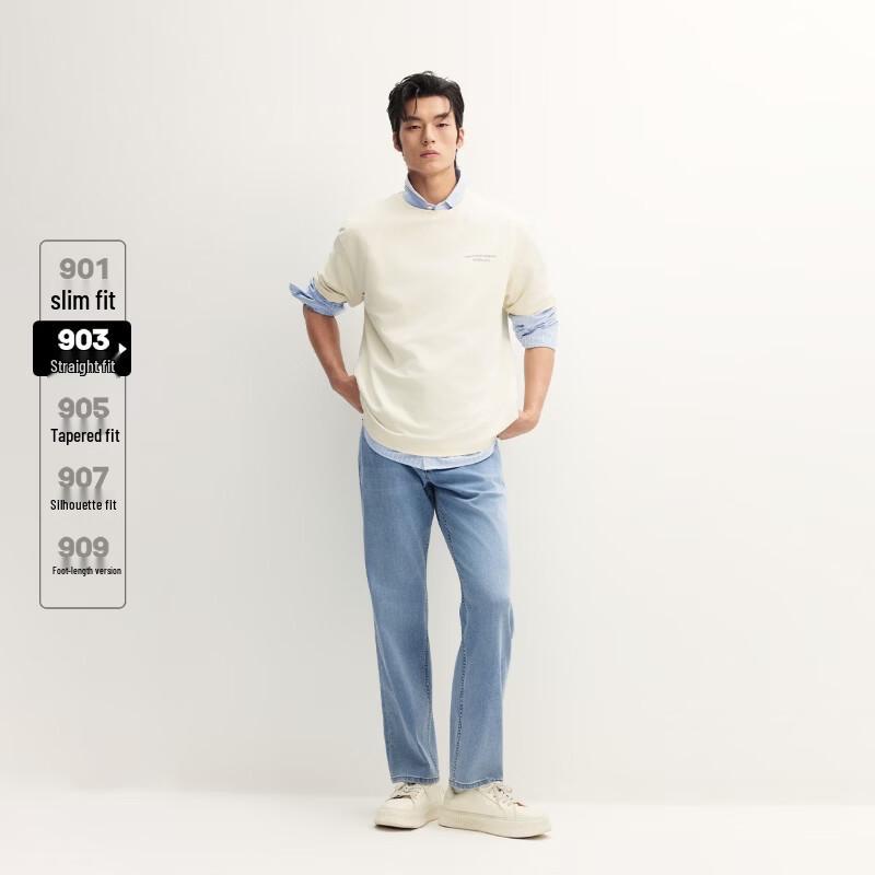 Jack & Jones Men's Loose Straight Cropped Denim Jeans 226232033