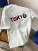 Summer Unisexs Graphic Tshirts Unisex Tokyo Theme Tshirts With Mount Fuji Cherry Blossoms Print Pure Cotton Comfortable Streetwear