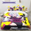 Cybernetic Future Heroine Custom Name Pattern Bedding Quilt Set Quilt Cover Pillowcase Home Birthday Gift(1 * duvet cover + 2 * pillowcase, without co