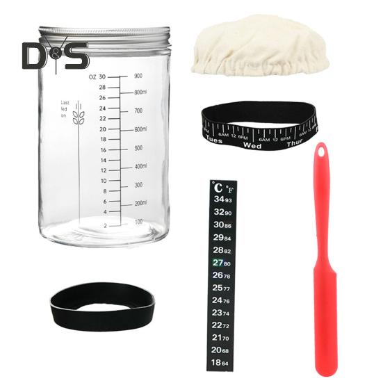 

Стартовый набор для закваски с тканевым чехлом, большой емкости, без содержания бисфенола А, многоразовые принадлежности для выпечки хлеба на закваске A