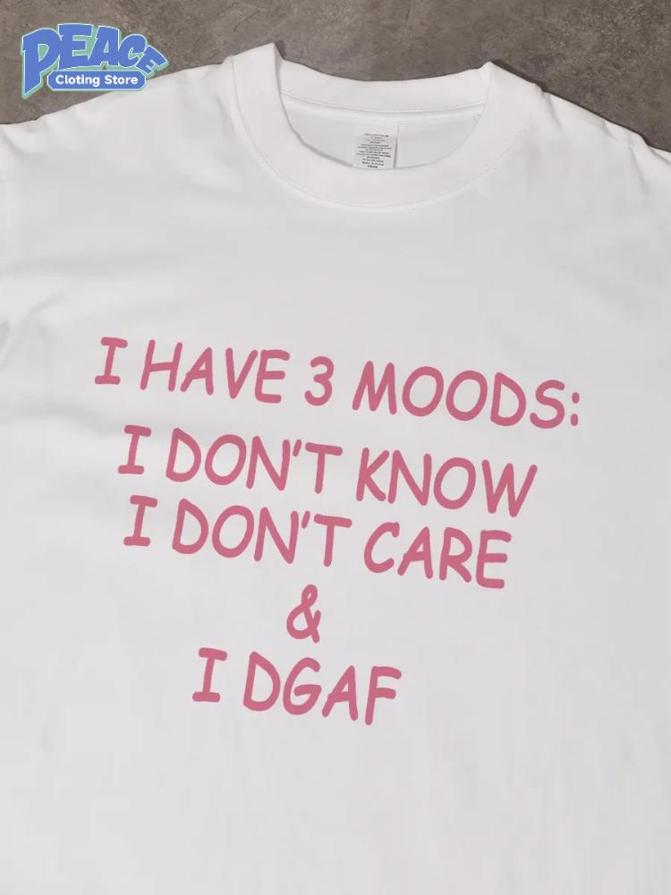 Interesting Letter Printed T-shirt for Men and Women 100% Cotton T-shirt Summer Fashion Casual Comfy Short Sleeve Top Streetwear