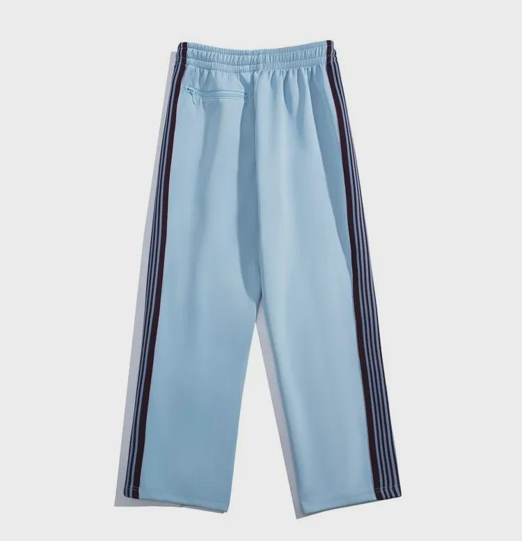 New High Street Fashion Loose Straight Butterfly Sports Pants - Unisex Black & White Striped Casual Trousers