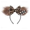 Fashion New Brown Beauty And Beast Mouse Ears Headband 5" Headwear Boys Girls Festival Party Hair Accessories Women Gift