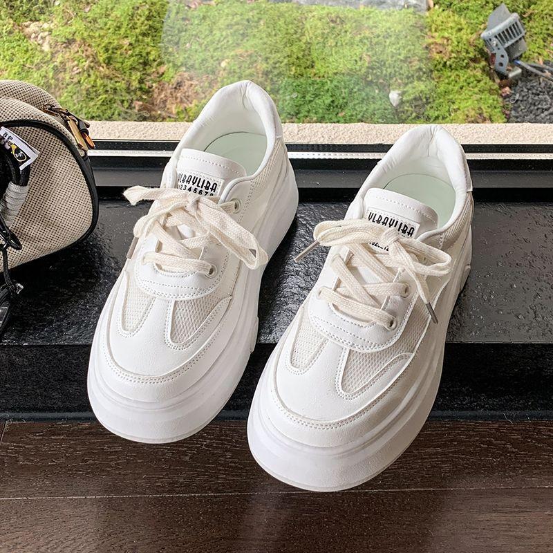Spring new thick-soled heightening casual shoes women's versatile fashion muffin shoes sports shoes lightweight versatile board shoes