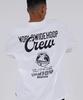 ALL DAY HOOPS Worldwide Hoop Crew Script Oversized Long Sleeve T-Shirt White