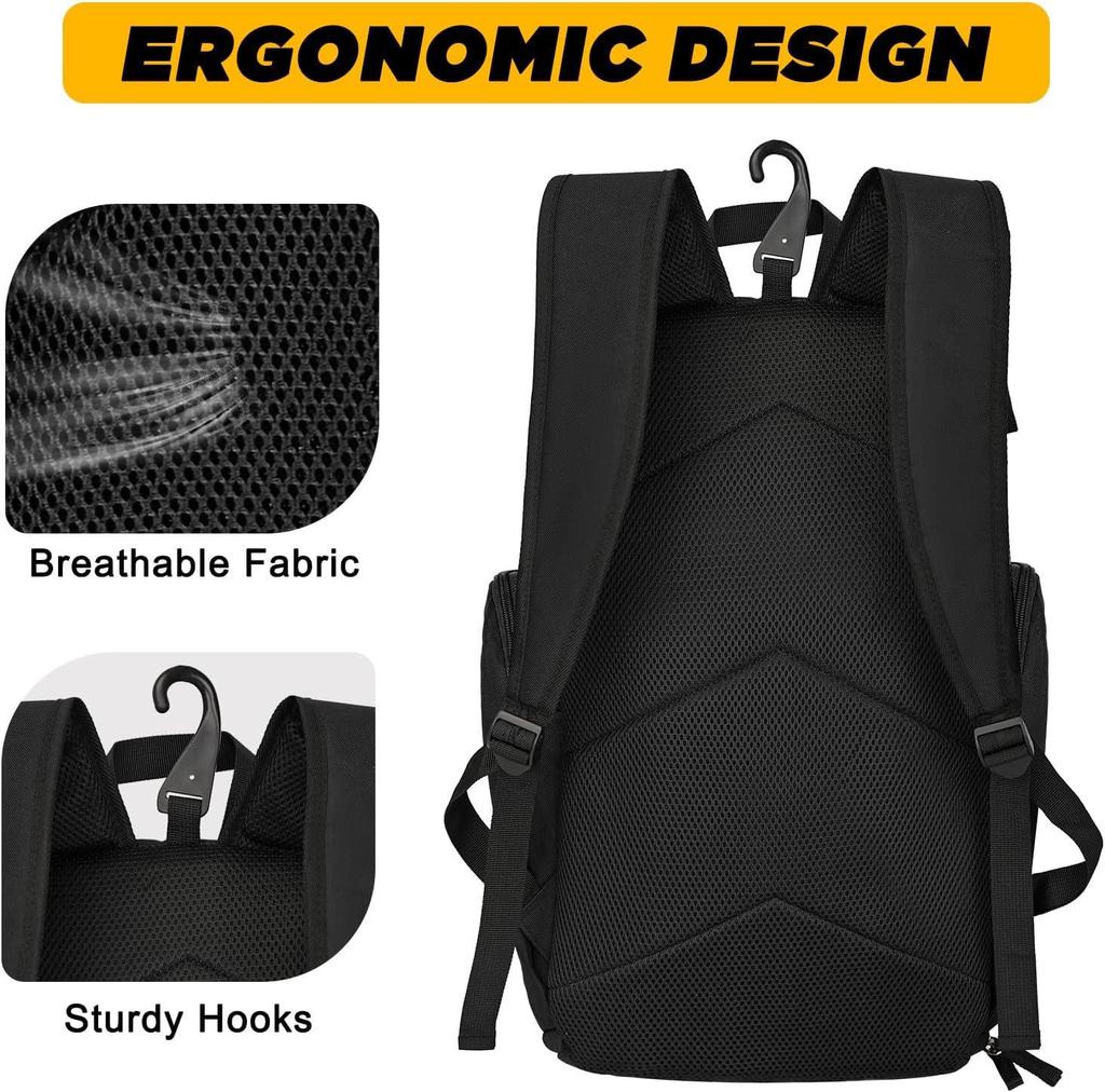 GO Grenzüberschreitender Basketball-Rucksack mit großem Fassungsvermögen und isoliertem Schuhfach, Outdoor-Sport & Fußballaufbewahrung