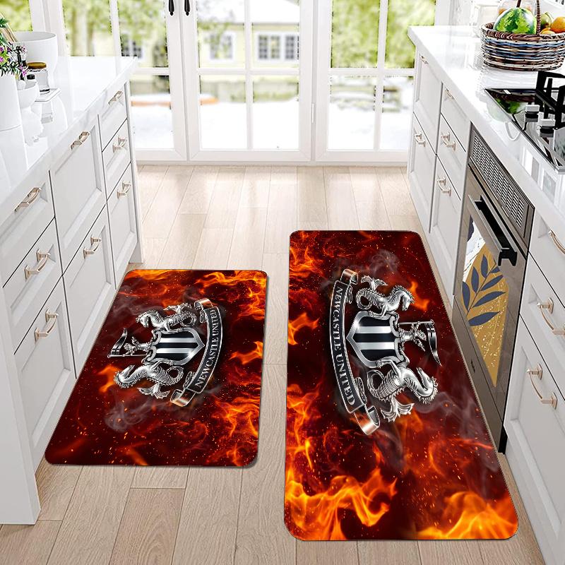 Newcastle United Football Flannel Area Rug Soft Kitchen Floor Mat Non Slip Carpet Room Decor