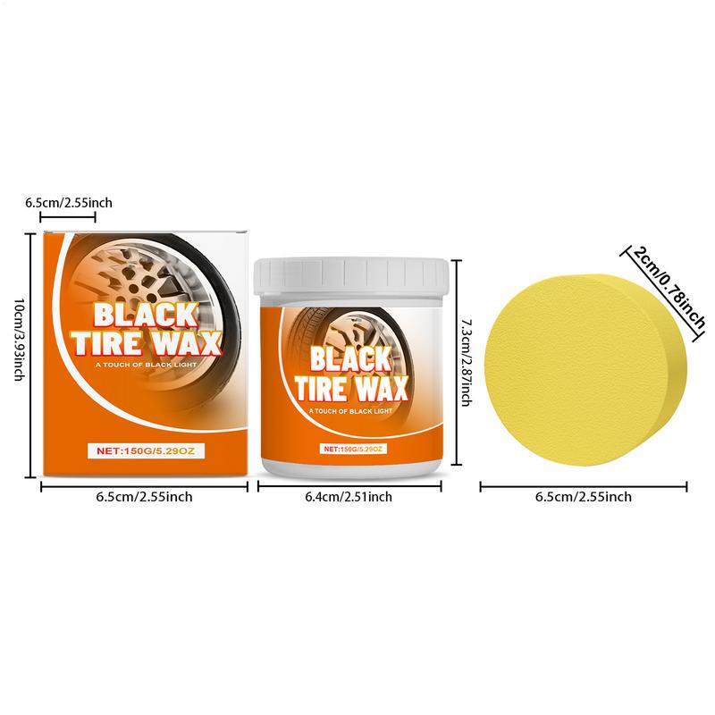 Tire Cleaner And Shine High-Gloss Tire Wax Cleaner Shine Long-Lasting Quick Versatile Protective Car Detailing Supply For