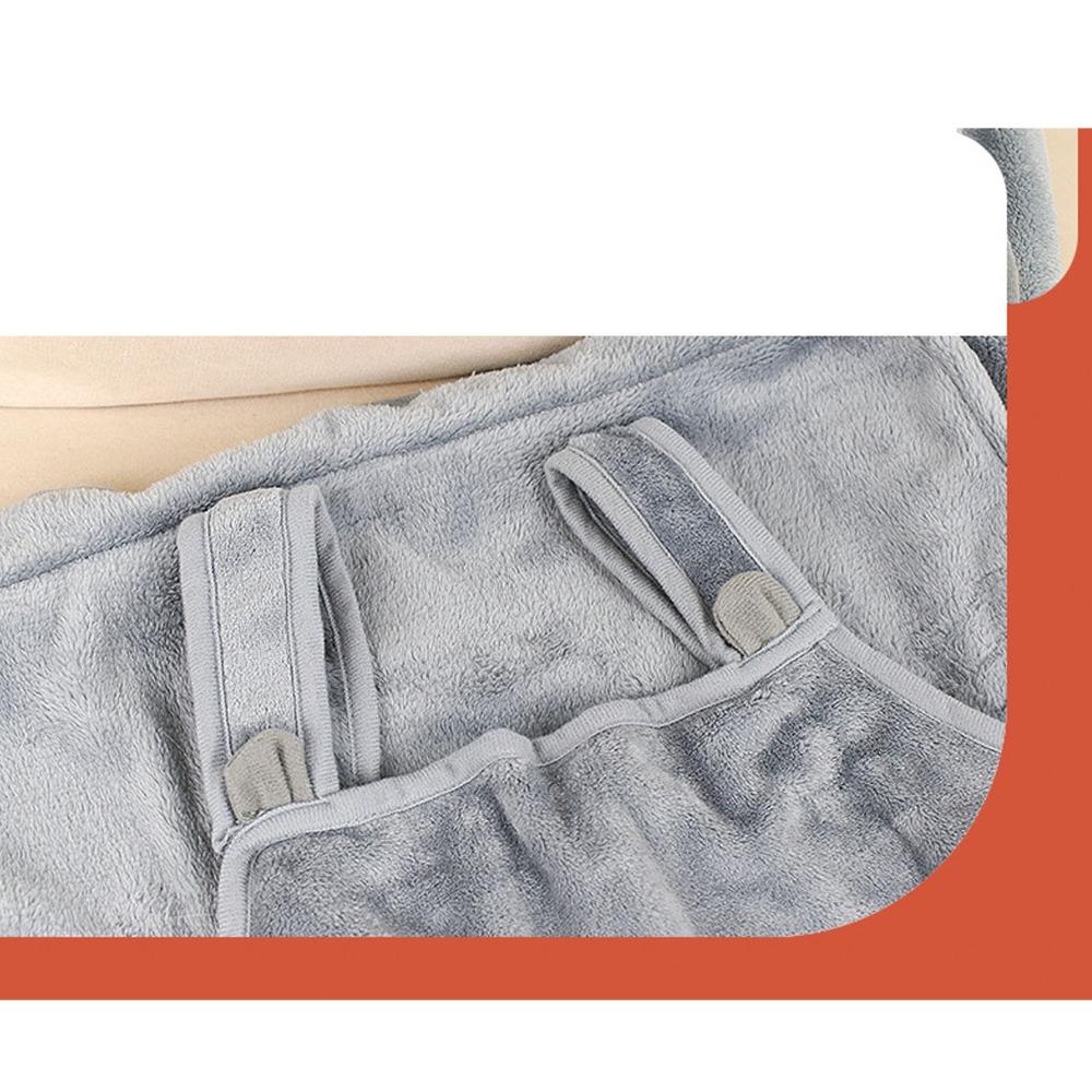 Large Space Plush Pet Sleeping Bag Adjustable Waist Strap Kitten Carrier Apron  for Cat Napping