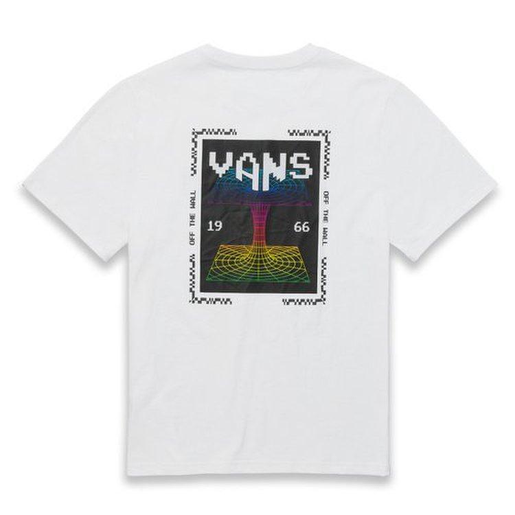 Vans Simple Letter Logo Printed Short Sleeve T-Shirt Unisex Tops White VN0A7PZAWHT