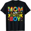 Mom Of The Birthday Boy Master Builder Kids Building Blocks T-Shirt