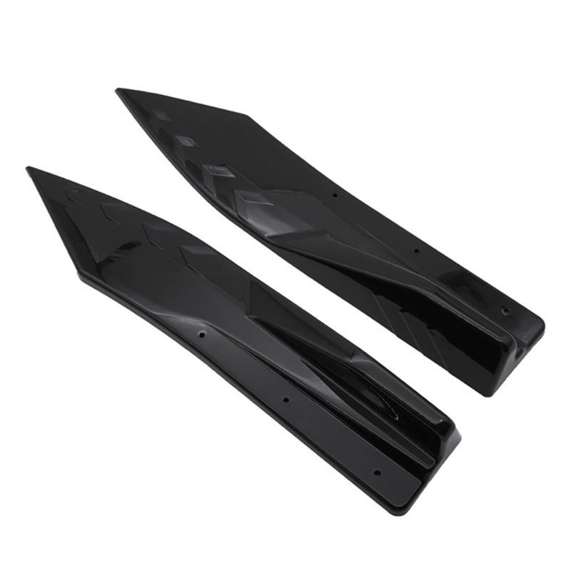 Protector de esquinas de parachoques trasero mejorado, faldones laterales, par de alerones de protección lateral para modificación de automóviles y protección contra colisiones