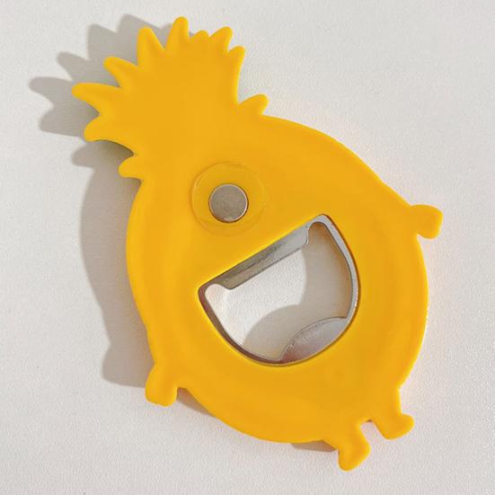 Cartoon Flaschenöffner Kühlschrankmagnet 3D Sandwich Zwiebel Banane Wassermelone Ananas Flaschenöffnungs Werkzeug Kühlschrankmagnet Zubehör
